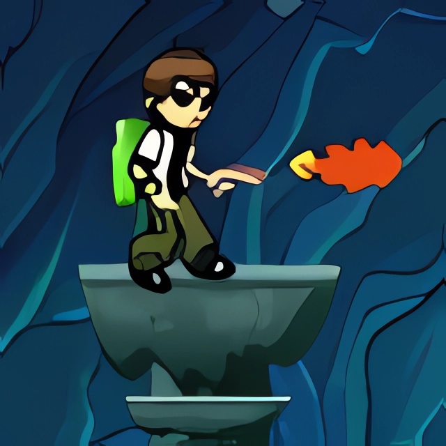 Game Ben 10 trong hang sâu