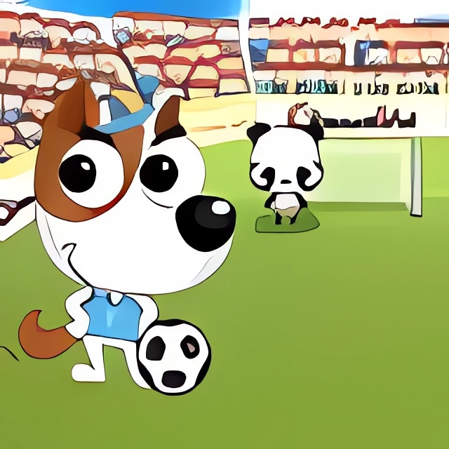 Game Cún con sút bóng