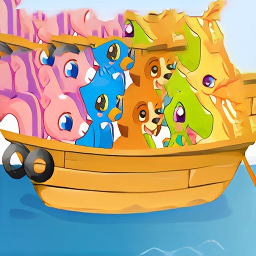 Game Đưa thú qua sông