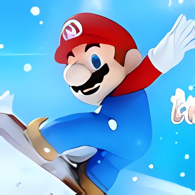 Game Mario trượt tuyết